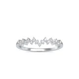 Eclipsed Delicate Diamond Ring White gold