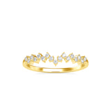 Eclipsed Delicate Diamond Ring Yellow gold