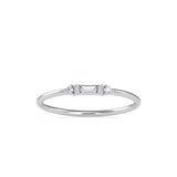 Meridian Three Stone Diamond Ring White gold