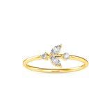 Marquise Harmony Diamond Ring Yellow gold