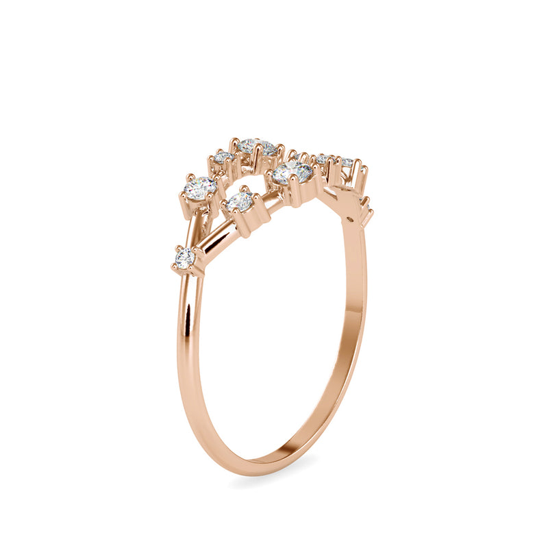 Haniwa Delicate Diamond Ring Rose gold