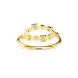 Haniwa Delicate Diamond Ring Yellow gold