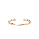 Renfri Baguette Diamond Ring Rose gold