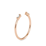 Renfri Baguette Diamond Ring Rose gold