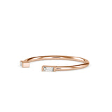 Renfri Baguette Diamond Ring Rose gold