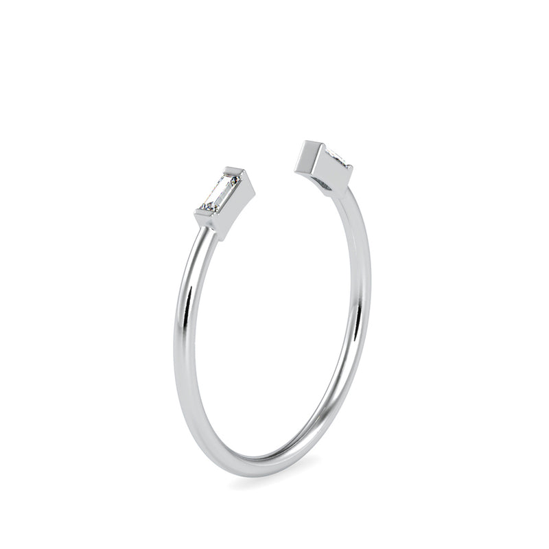 Renfri Baguette Diamond Ring White gold