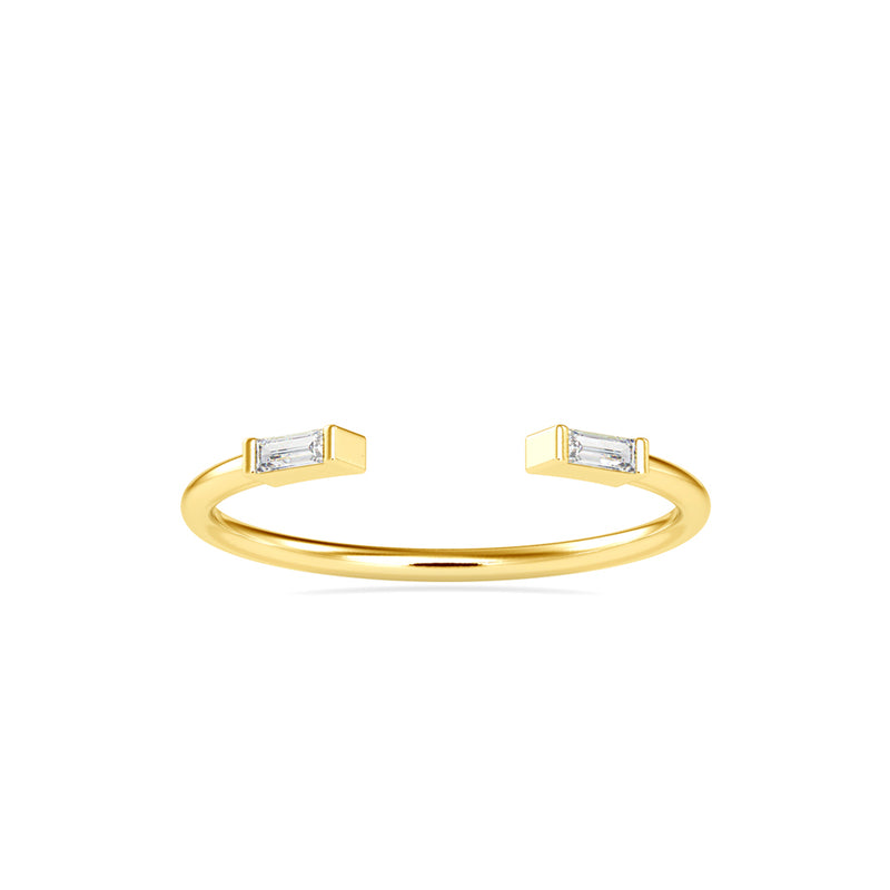 Renfri Baguette Diamond Ring Yellow gold