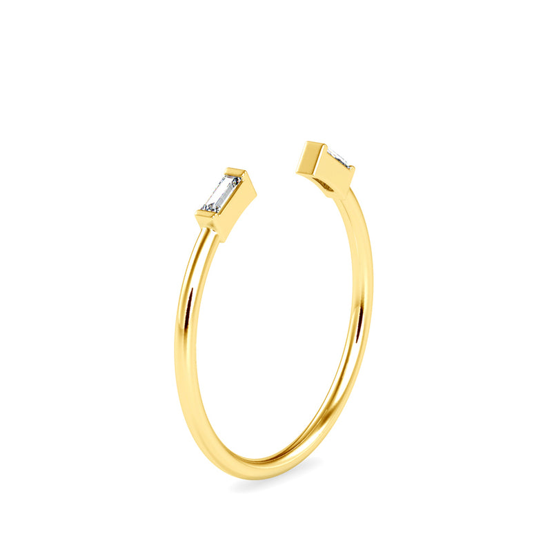 Renfri Baguette Diamond Ring Yellow gold