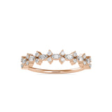 Flora Marquise Stone Diamond Ring Rose gold