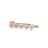 Flora Marquise Stone Diamond Ring Rose gold