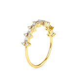 Flora Marquise Stone Diamond Ring Yellow gold