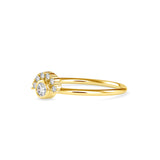 Orotund Delicate Diamond Stone Ring Yellow gold