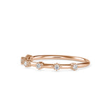 Rory Round Diamond Stone Ring Rose gold