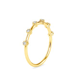 Rory Round Diamond Stone Ring Yellow gold