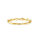 Rory Round Diamond Stone Ring Yellow gold