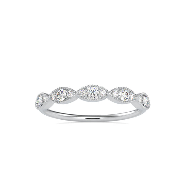 Ammendail Delicate Diamond Ring Platinum