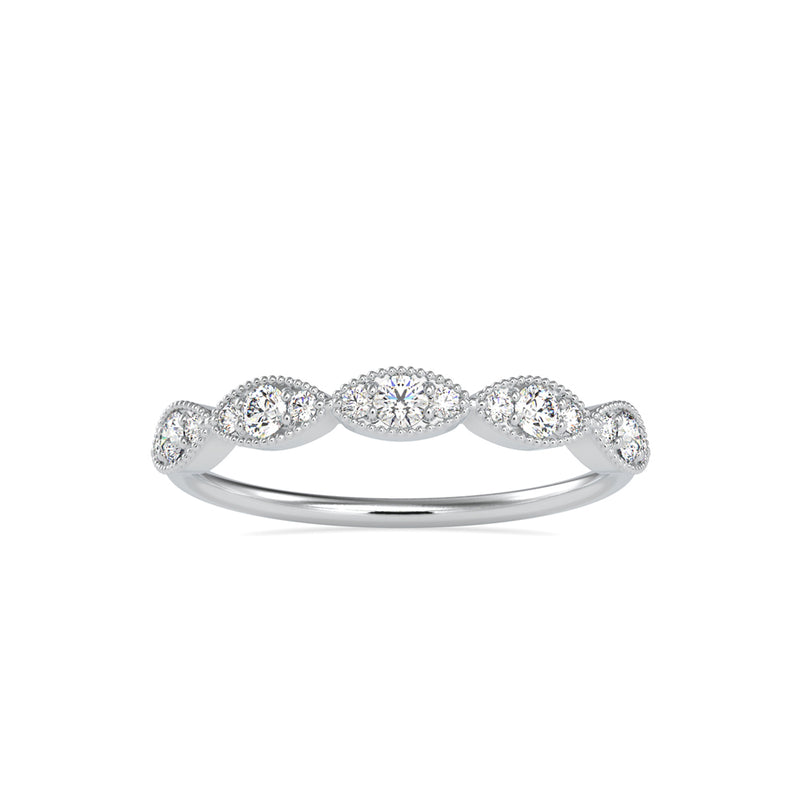 Ammendail Delicate Diamond Ring Platinum