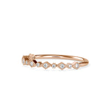 Trixy Round Diamond Ring Rose gold