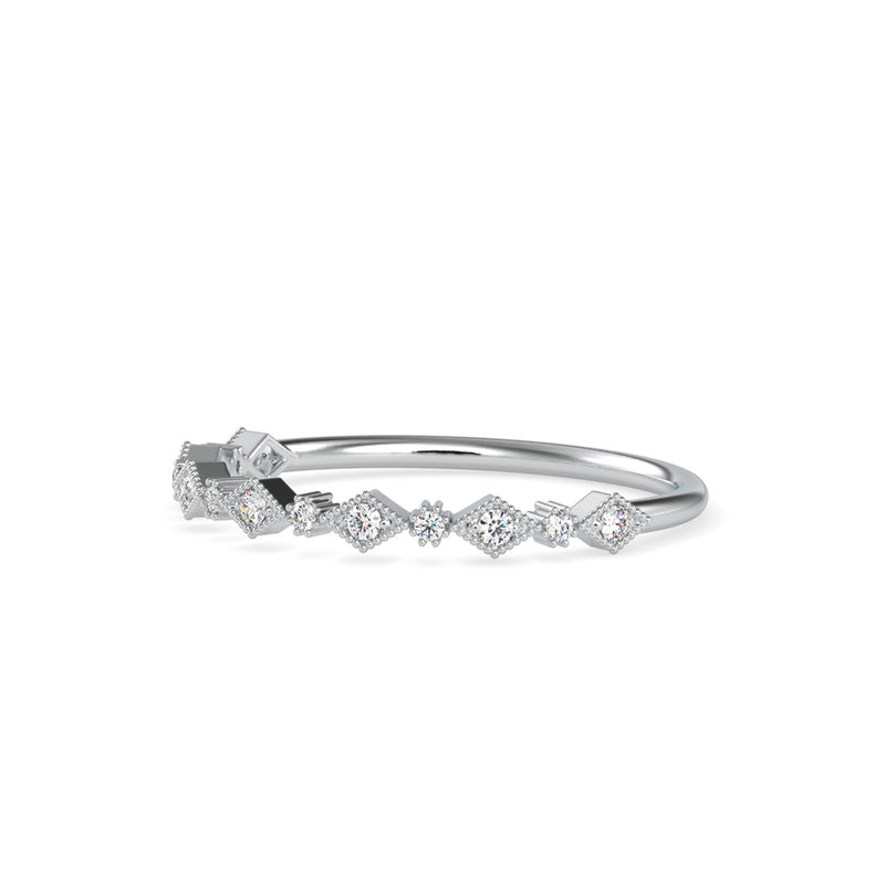 Trixy Round Diamond Ring Platinum