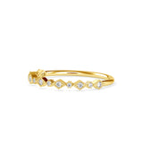 Trixy Round Diamond Ring Yellow gold