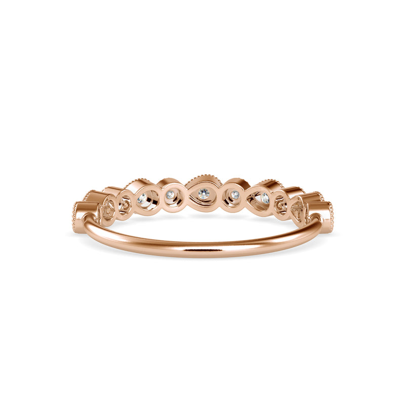 Maziken Delicate Diamond Ring Rose gold