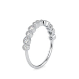 Maziken Delicate Diamond Ring Platinum