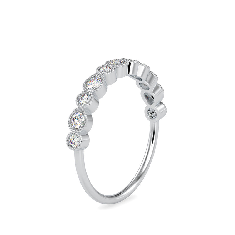 Maziken Delicate Diamond Ring White gold