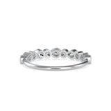 Maziken Delicate Diamond Ring Platinum