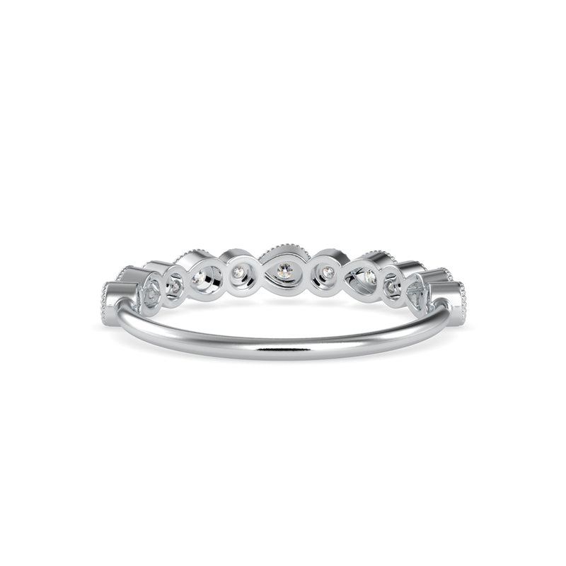 Maziken Delicate Diamond Ring White gold