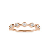 Talisha Round Stone Delicate Ring Rose gold