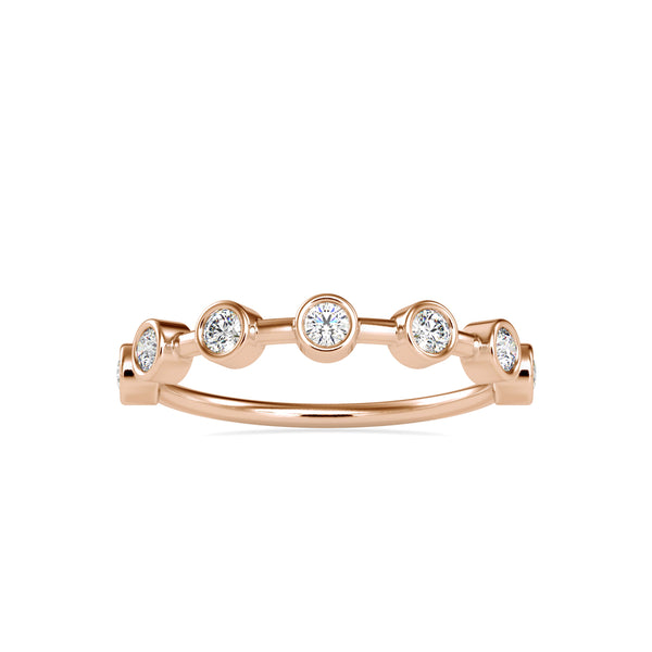 Talisha Round Stone Delicate Ring Rose gold