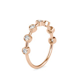 Talisha Round Stone Delicate Ring Rose gold