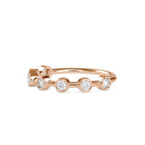 Talisha Round Stone Delicate Ring Rose gold