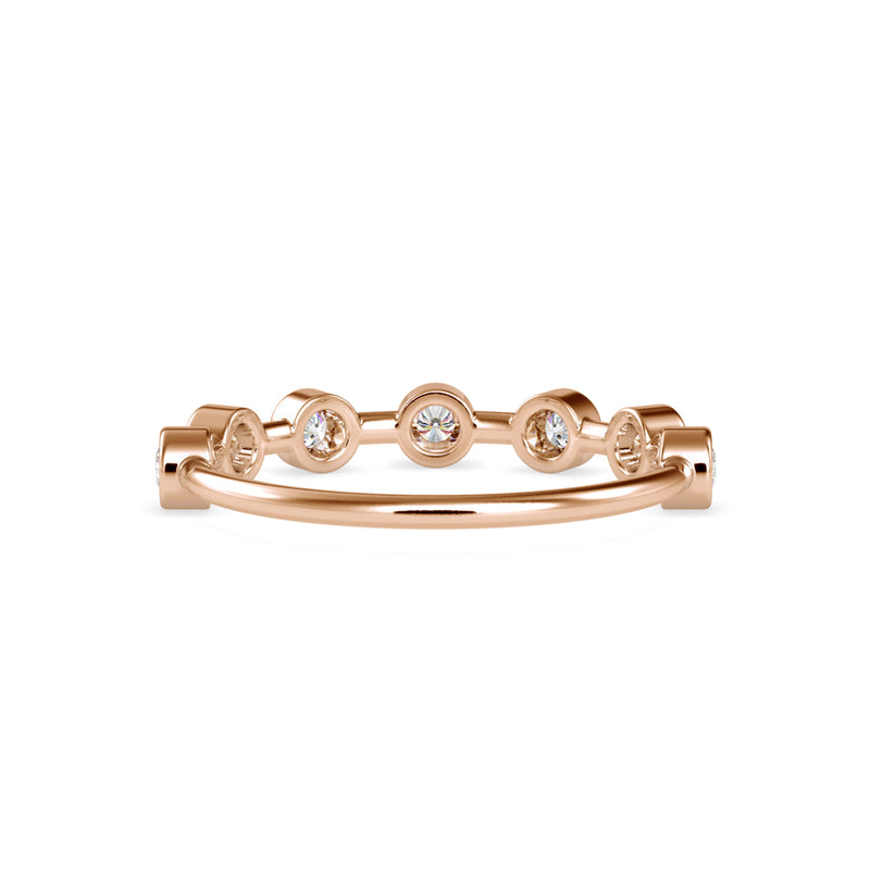 Talisha Round Stone Delicate Ring Rose gold