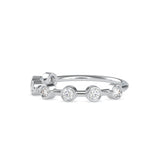 Talisha Round Stone Delicate Ring White gold