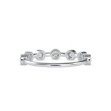 Talisha Round Stone Delicate Ring Platinum