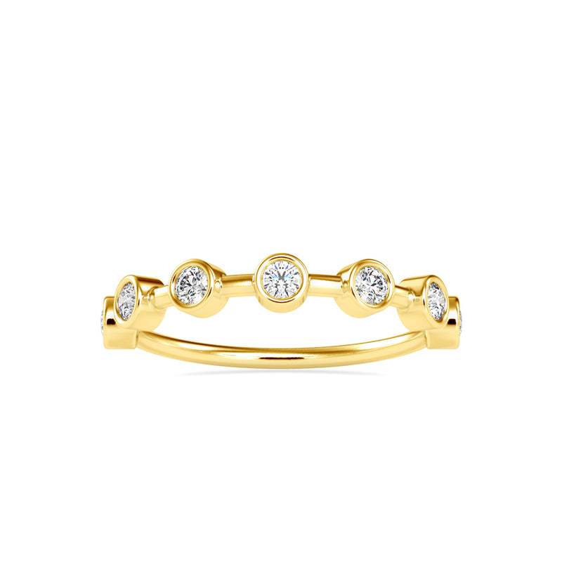 Talisha Round Stone Delicate Ring Yellow gold