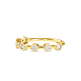 Talisha Round Stone Delicate Ring Yellow gold