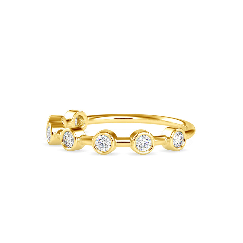 Talisha Round Stone Delicate Ring Yellow gold