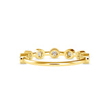 Talisha Round Stone Delicate Ring Yellow gold