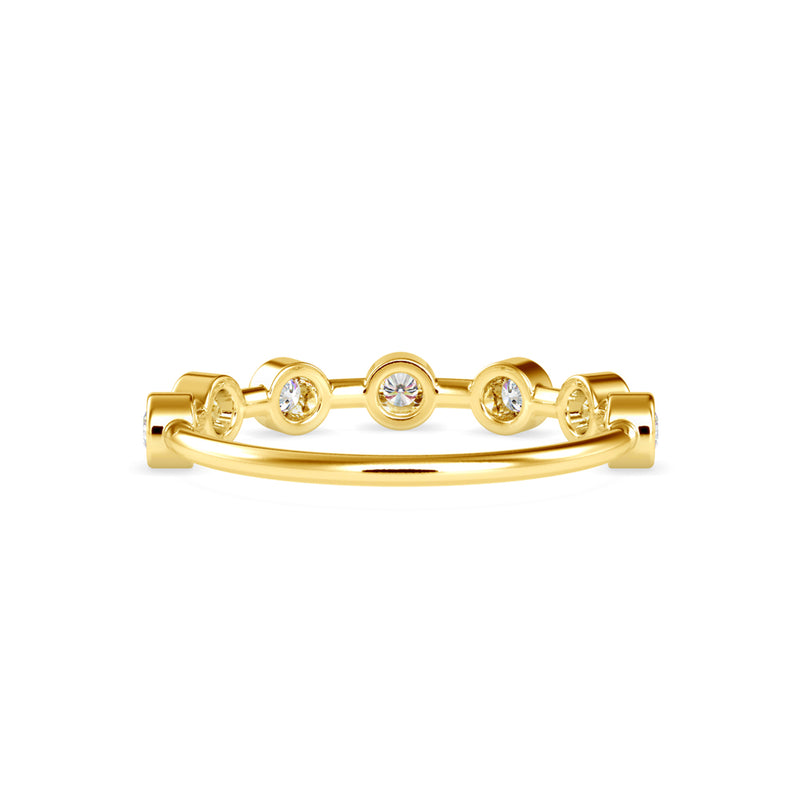 Talisha Round Stone Delicate Ring Yellow gold