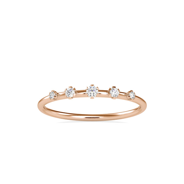 Cersei Stone Diamond Ring Rose gold