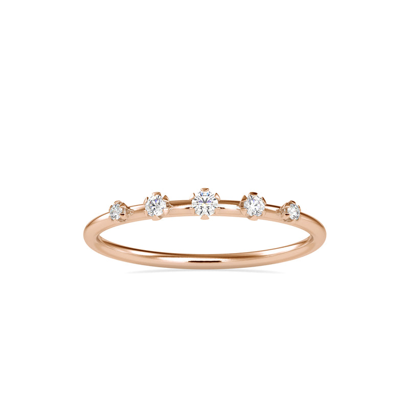 Cersei Stone Diamond Ring Rose gold