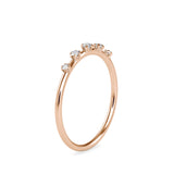 Cersei Stone Diamond Ring Rose gold