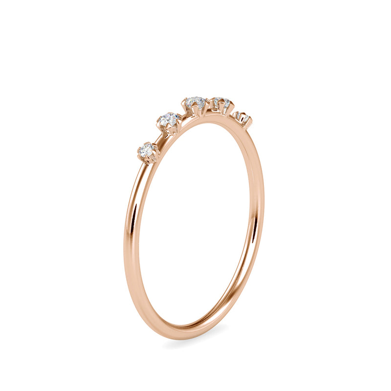 Cersei Stone Diamond Ring Rose gold