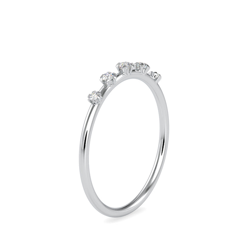 Cersei Stone Diamond Ring White gold