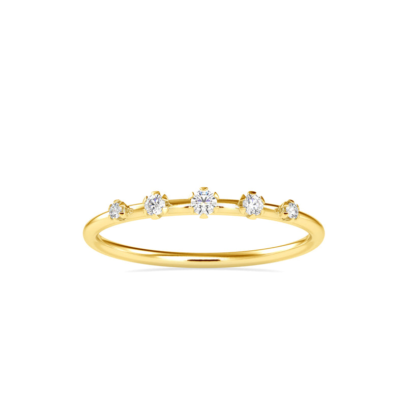 Cersei Stone Diamond Ring Yellow gold