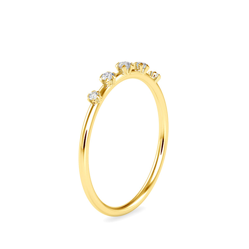 Cersei Stone Diamond Ring Yellow gold