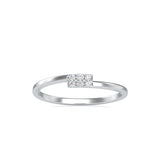 Sansa Round Stone Diamond Ring White gold