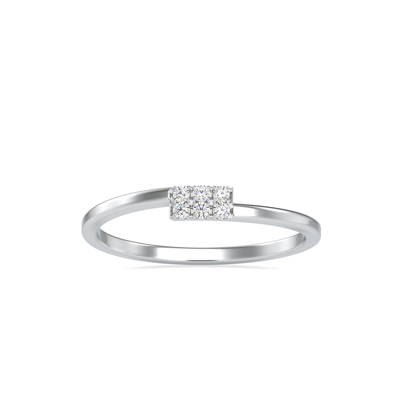 Sansa Round Stone Diamond Ring Platinum